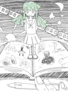 Постер аніме A Friend Who Was Good at Drawing
