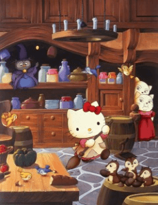 Anime poster: Hello Kitty in Cinderella