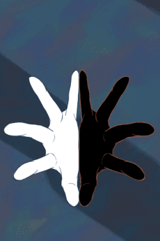 Anime poster: hand