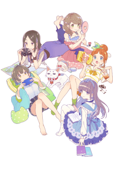 Anime poster: HIMOTE HOUSE: A share house of super psychic girls